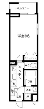 プライムアーバン中目黒　217号室　間取り