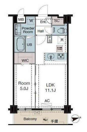 ラグゼナ東陽町　707号室　間取り