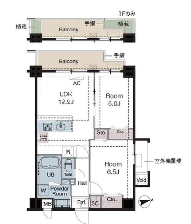 ラグゼナ東陽町　609号室　間取り