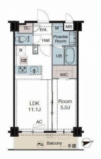 ラグゼナ東陽町　105号室　間取り