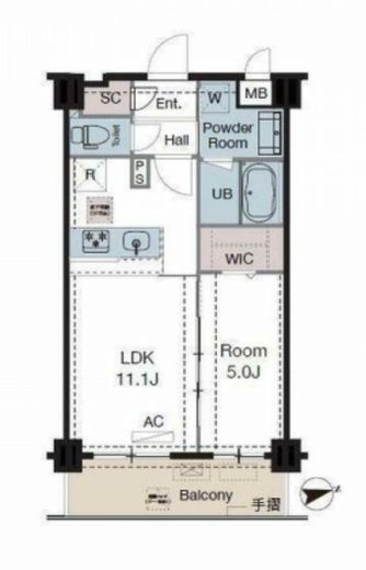 ラグゼナ東陽町　804号室　間取り