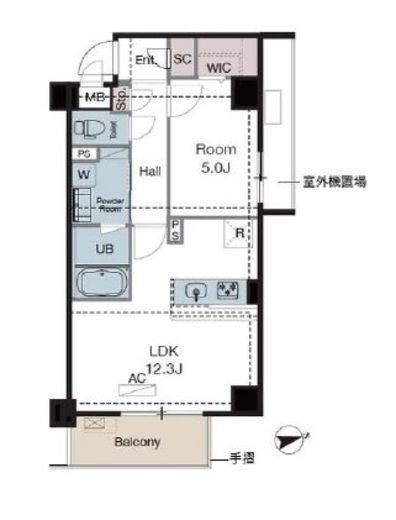 ラグゼナ東陽町　808号室　間取り