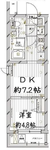 レガリス目黒西小山　202号室　間取り