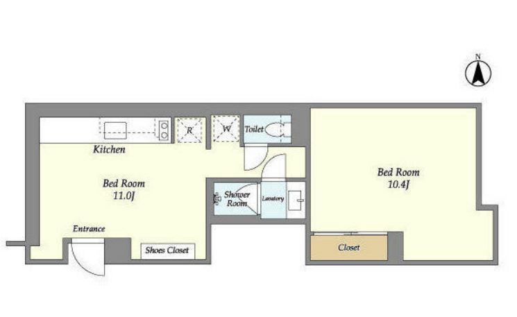 スイッチ　104号室　間取り