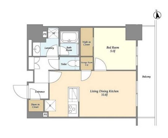 オーキッドレジデンス品川中延　1403号室　間取り