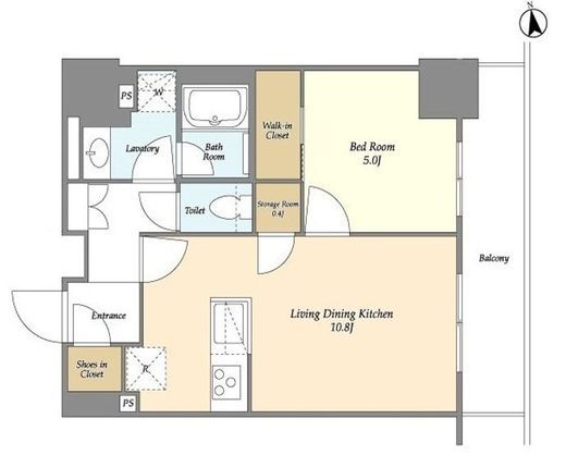 オーキッドレジデンス品川中延　1403号室　間取り