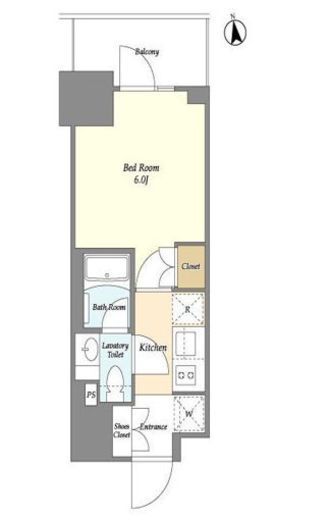 オーキッドレジデンス品川中延　403号室　間取り