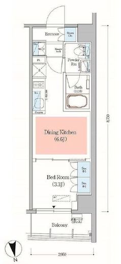 アーバネックス日本橋馬喰町　506号室　間取り