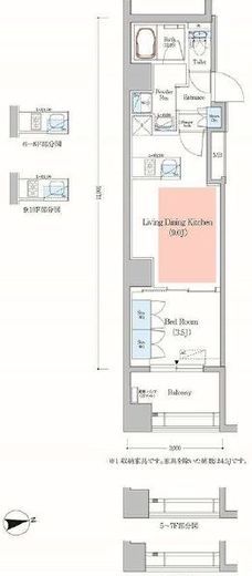 アーバネックス日本橋馬喰町　801号室　間取り