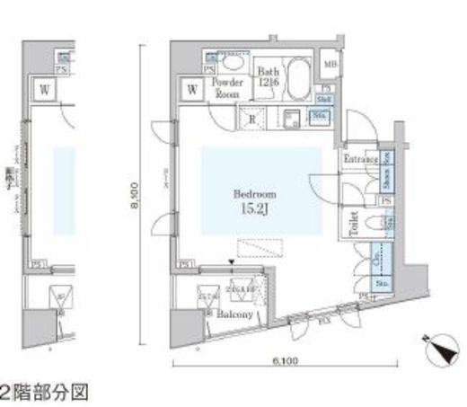 オーキッドレジデンス六本木　307号室　間取り