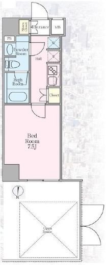 ハイズ住吉　101号室　間取り