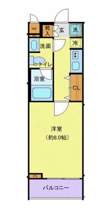 アルテシモレンナ　103号室　間取り
