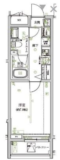アルテシモレンナ　208号室　間取り