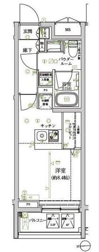 アルテシモレンナ　303号室　間取り