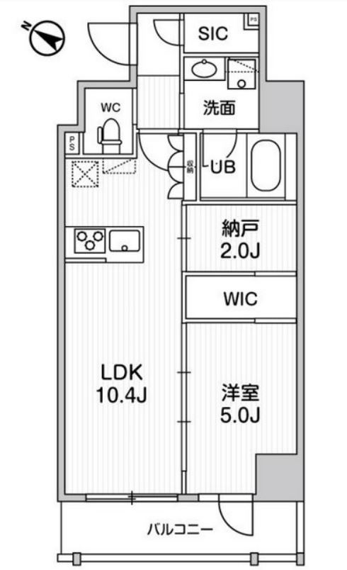 ステージグランデ日本橋人形町　407号室　間取り