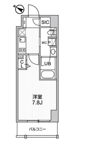 ステージグランデ日本橋人形町　102号室　間取り