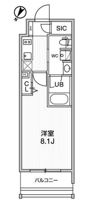 ステージグランデ日本橋人形町　501号室　間取り