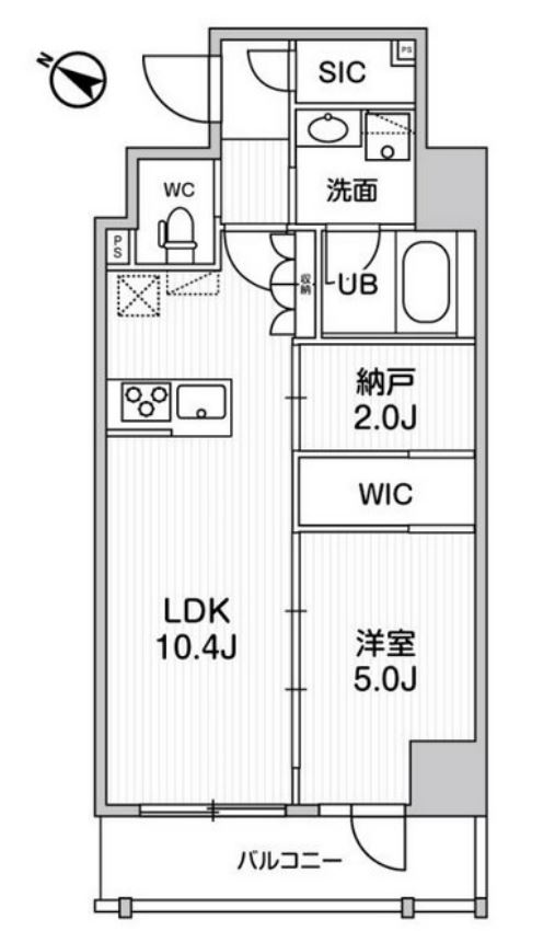 ステージグランデ日本橋人形町　607号室　間取り