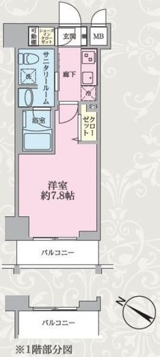 ステージグランデ日本橋人形町　305号室　間取り
