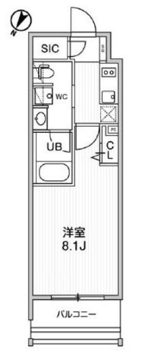 ステージグランデ日本橋人形町　602号室　間取り