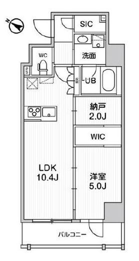ステージグランデ日本橋人形町　607号室　間取り
