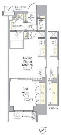 パークヴィラ恵比寿　303号室　間取り