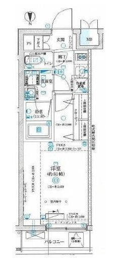 GRAN PASEO神楽坂Ⅱ (グランパセオ神楽坂Ⅱ)　303号室　間取り