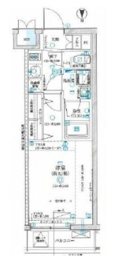 GRAN PASEO神楽坂Ⅱ (グランパセオ神楽坂Ⅱ)　404号室　間取り