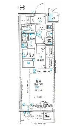 GRAN PASEO神楽坂Ⅱ (グランパセオ神楽坂Ⅱ)　409号室　間取り