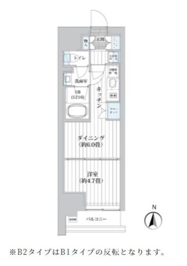 ライオンズフォーシア清澄白河　1204号室　間取り