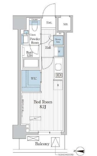 パークアクシス東陽町レジデンス　213号室　間取り