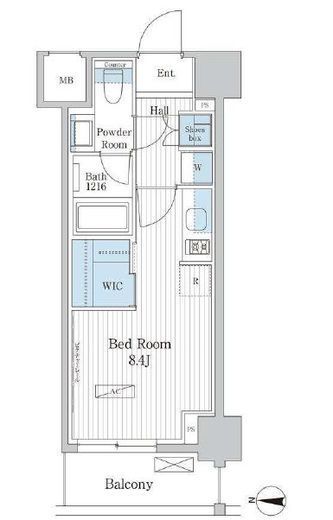 パークアクシス東陽町レジデンス　412号室　間取り