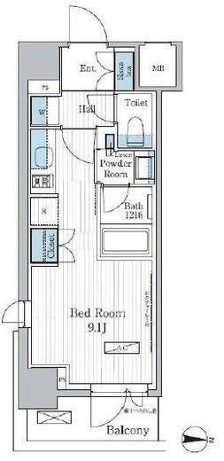 パークアクシス東陽町レジデンス　501号室　間取り