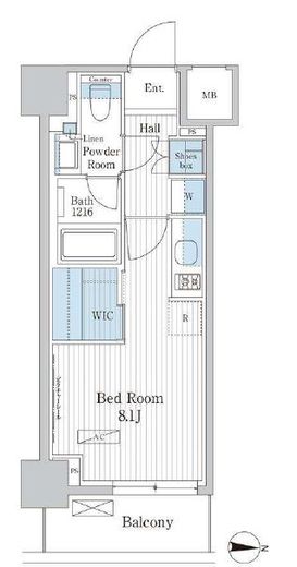 パークアクシス東陽町レジデンス　609号室　間取り