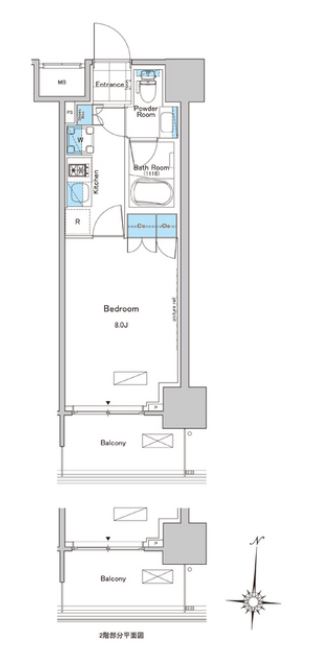 ルフォンプログレ清澄白河プレミア　810号室　間取り