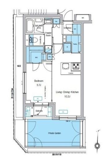 プレディアコート代々木上原　108号室　間取り