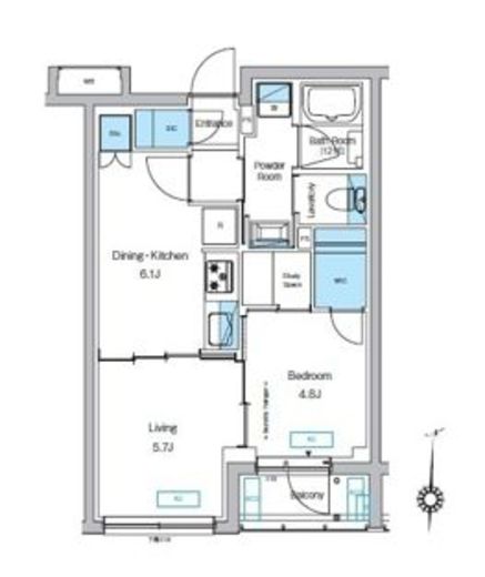 プレディアコート代々木上原　207号室　間取り