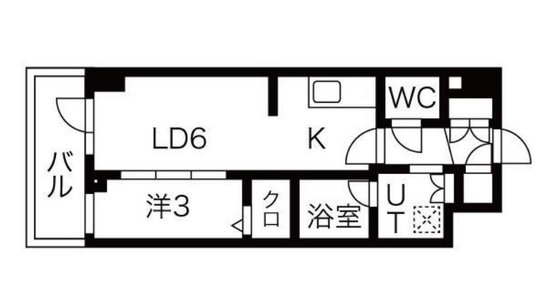 シーズンフラッツ高田馬場リバーサイドサウス　305号室　間取り