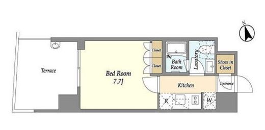 シーズンフラッツ高田馬場リバーサイドサウス　106号室　間取り