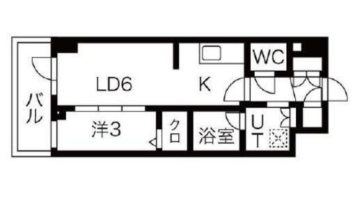 シーズンフラッツ高田馬場リバーサイドサウス　305号室　間取り
