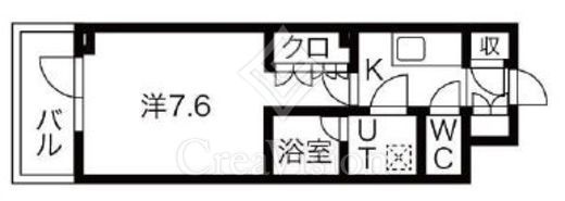 シーズンフラッツ高田馬場リバーサイドサウス　406号室　間取り