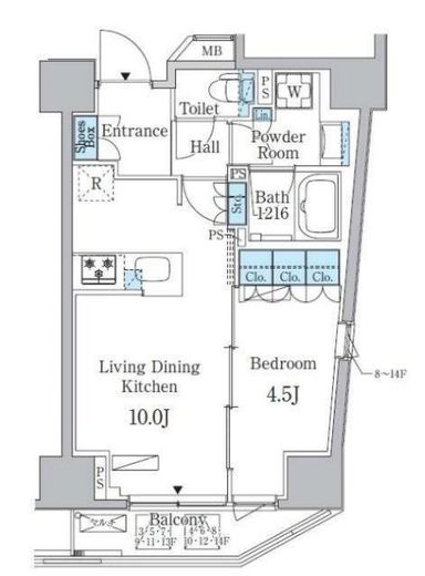 アーバンコア原宿　603号室　間取り
