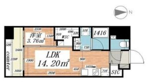 Park Rule大手町 (パークルール大手町)　302号室　間取り