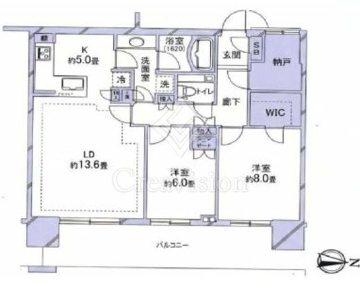 アーバンドックパークシティ豊洲タワー　A1515号室　間取り