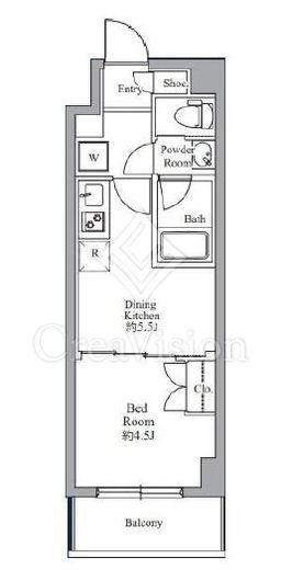 ハーモニーレジデンス高田馬場　105号室　間取り