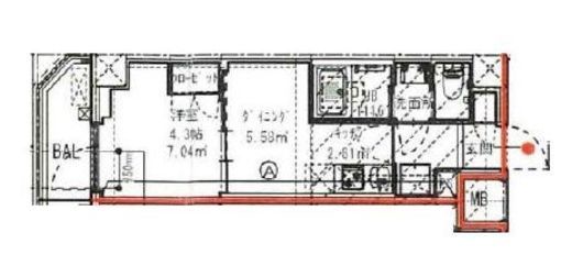 ハーモニーレジデンス高田馬場　507号室　間取り