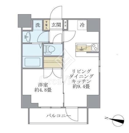 GRANSITE千代田富士見 (グランジット千代田富士見)　801号室　間取り