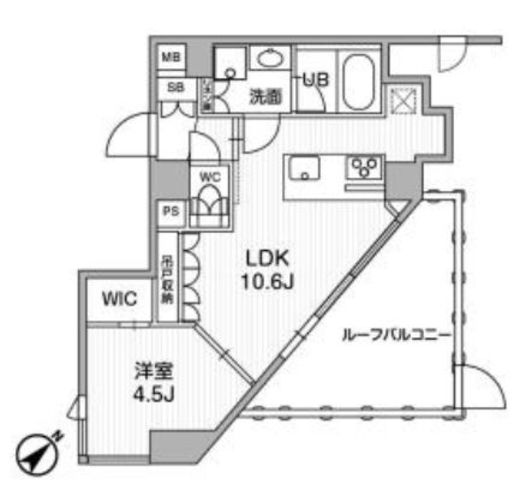 SYFORME西小山 (シーフォルム西小山)　307号室　間取り