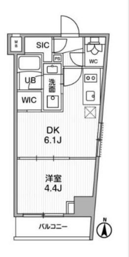 SYFORME西小山 (シーフォルム西小山)　406号室　間取り
