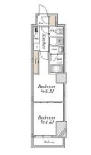 CLASSEUM飯田橋 (クラシアム飯田橋)　604号室　間取り